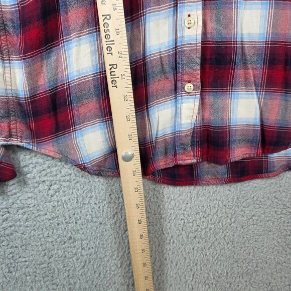 Gap + Pendleton Women Red Long Sleeve Button-Down Shirt Size S - Picture 9 of 12